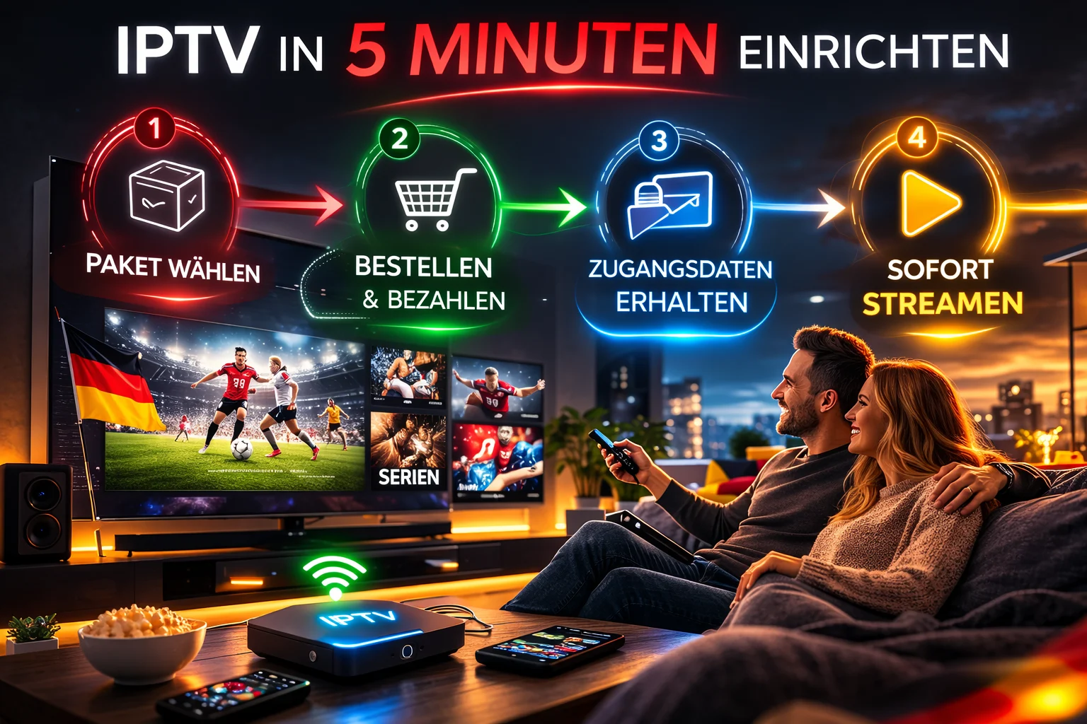 IPTV kaufen und in 5 Minuten einrichten – Schritt-für-Schritt Anleitung